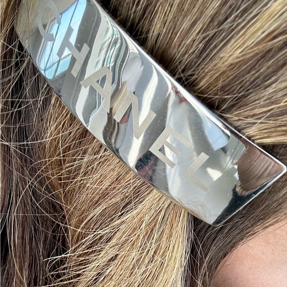 Chanel Silver Hair Barette 99P